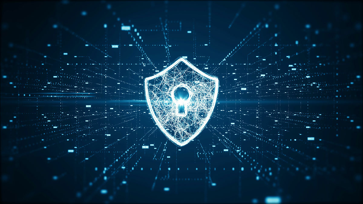 Digital Network Security Illustration