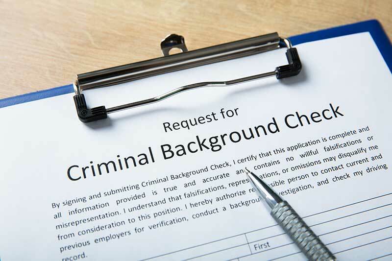 Request for Criminal Background Check Form