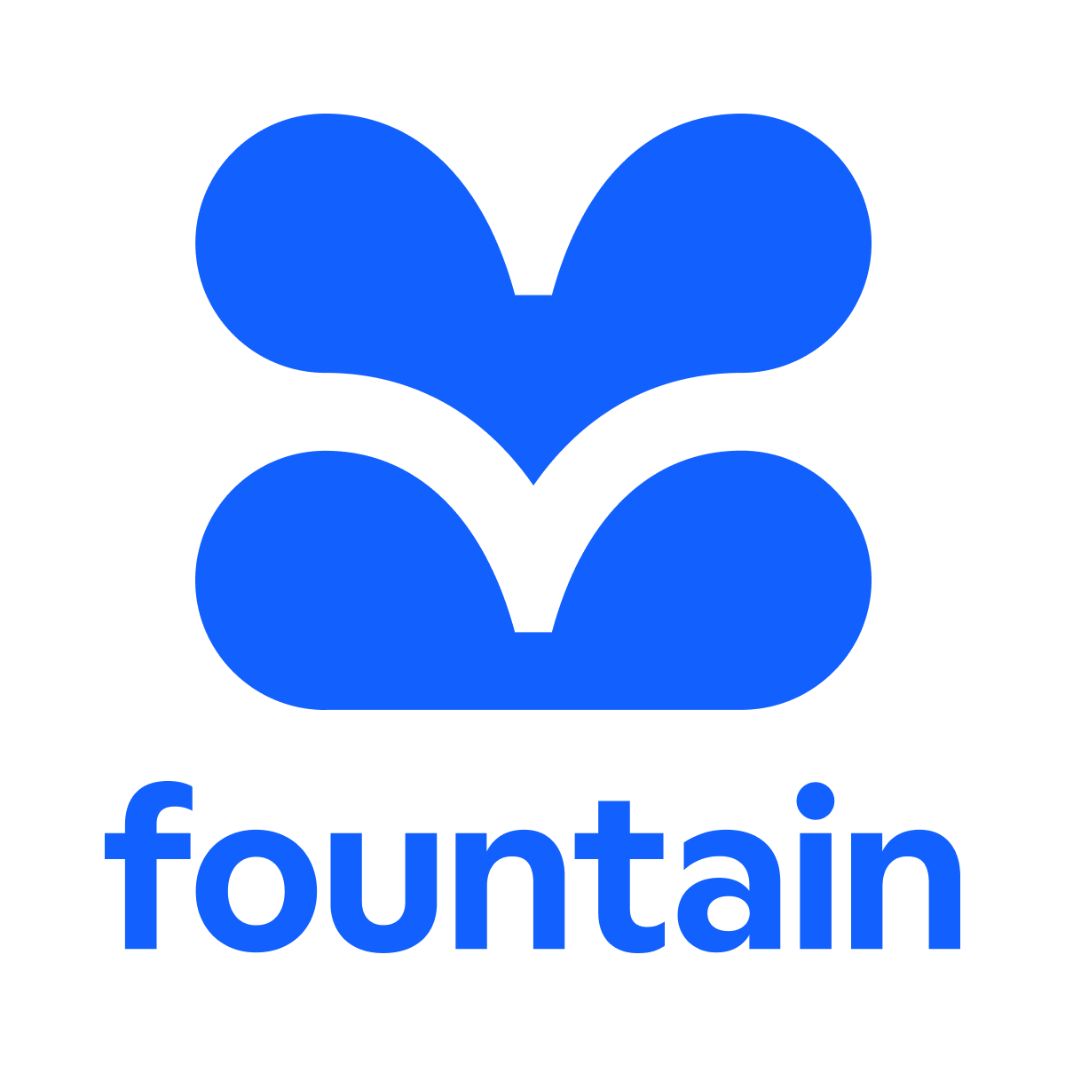 FOUNTAIN update blue stacked logo