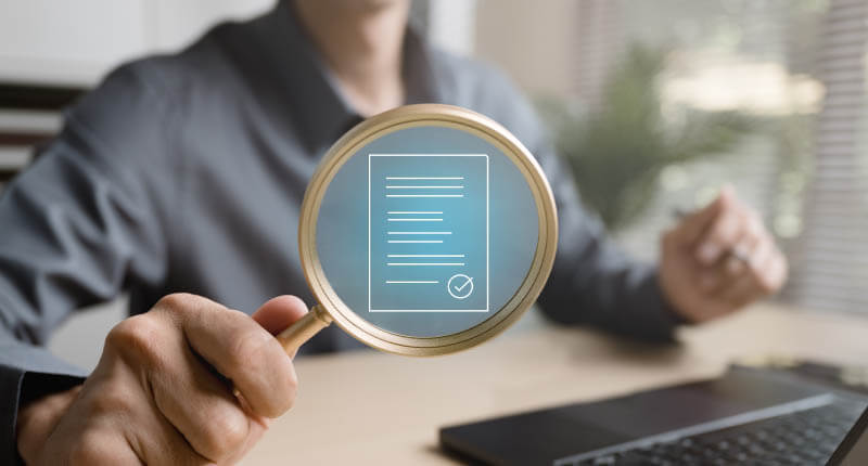 Document evaluation inspect. Contract agreement audit. Assessment survey evaluation check