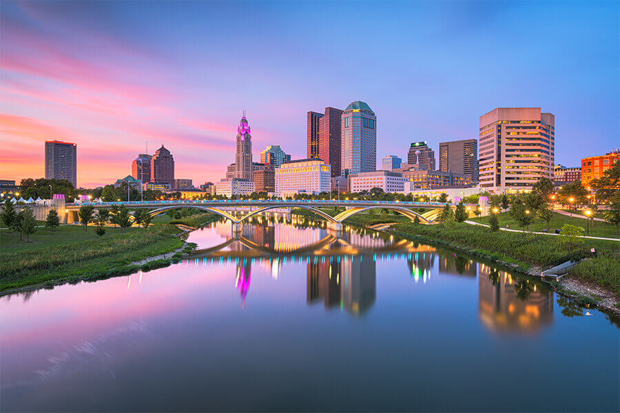 Lewis Center Ohio skyline
