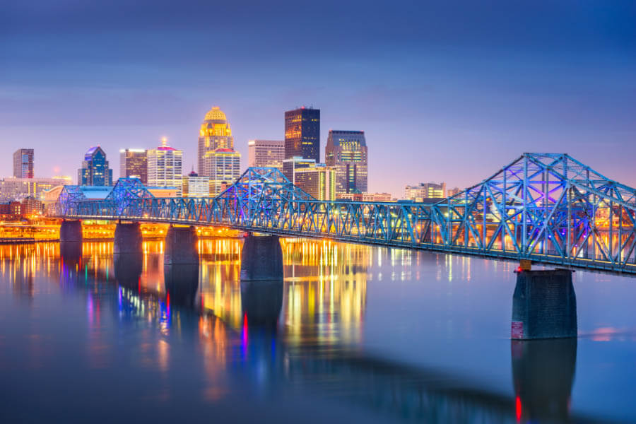 Louisville Kentucky skyline