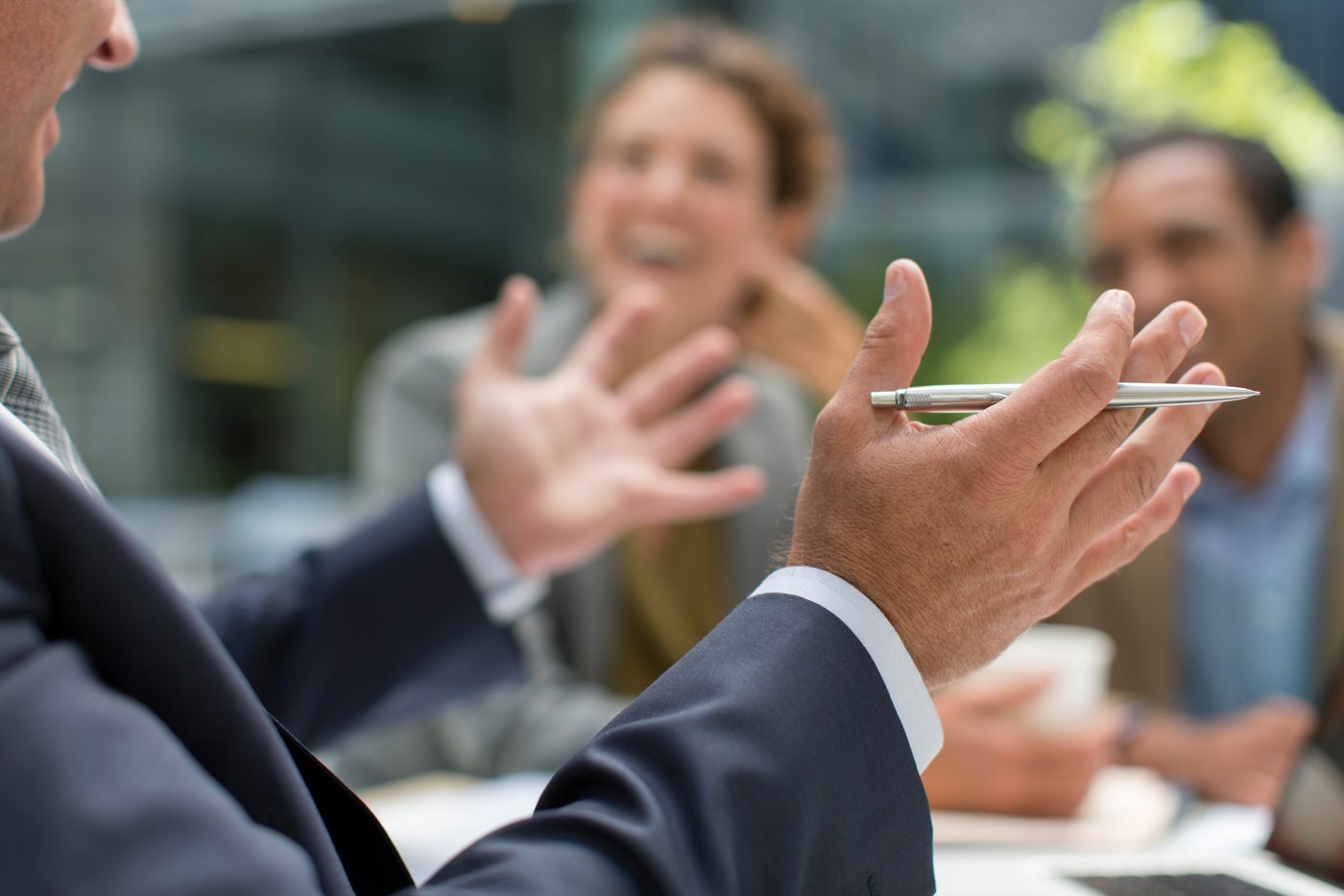 business meeting employees