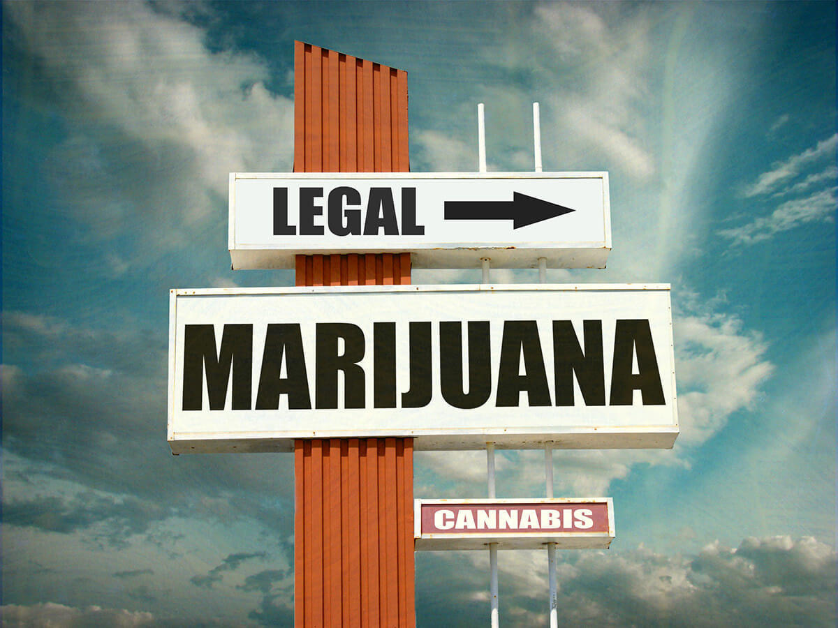 legal marijuana sign