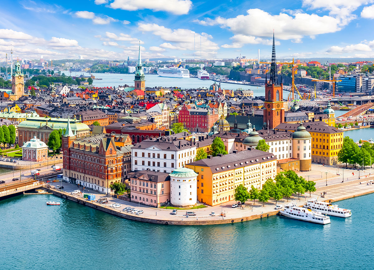 View over Stockholm by the water