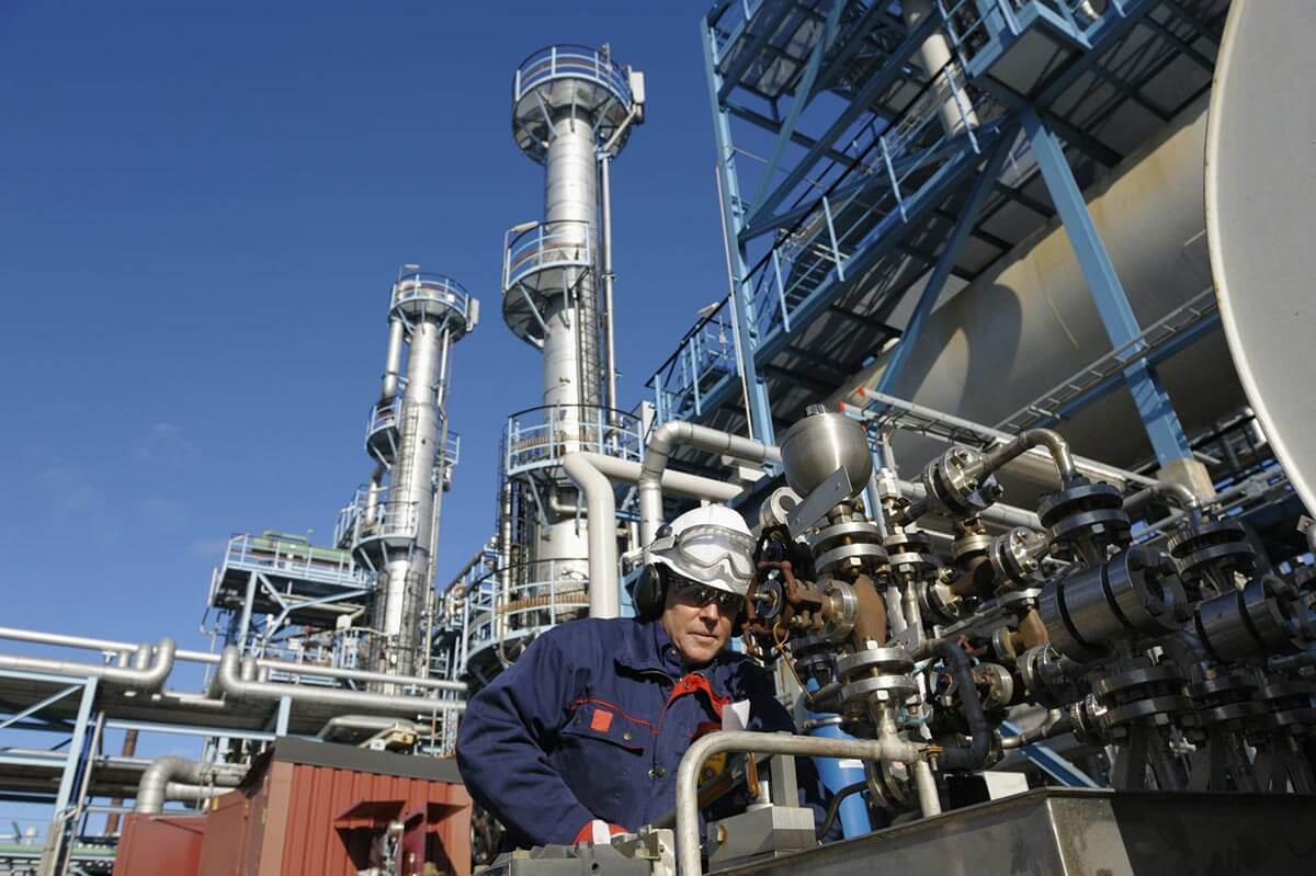 worker at a chemical facility