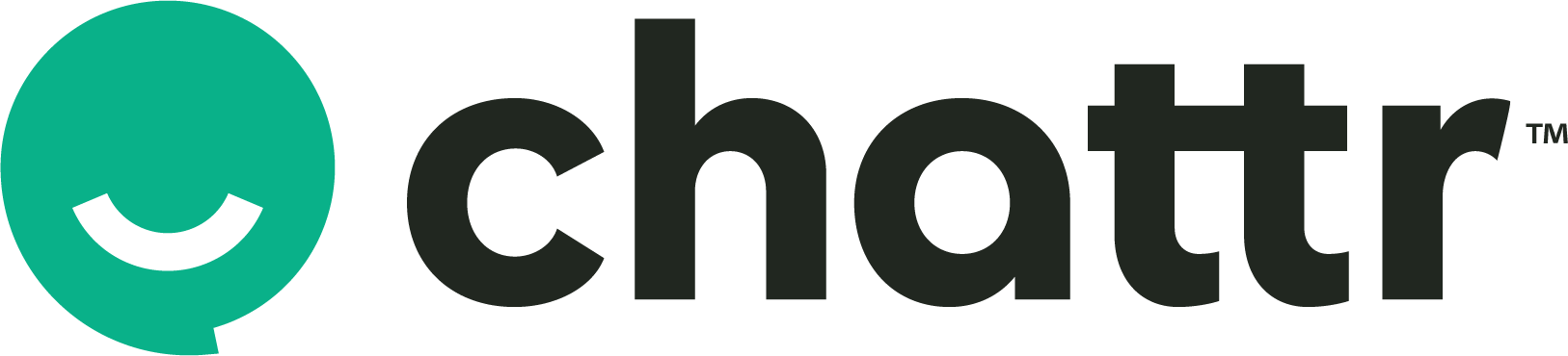 Chattr logo horizontal green