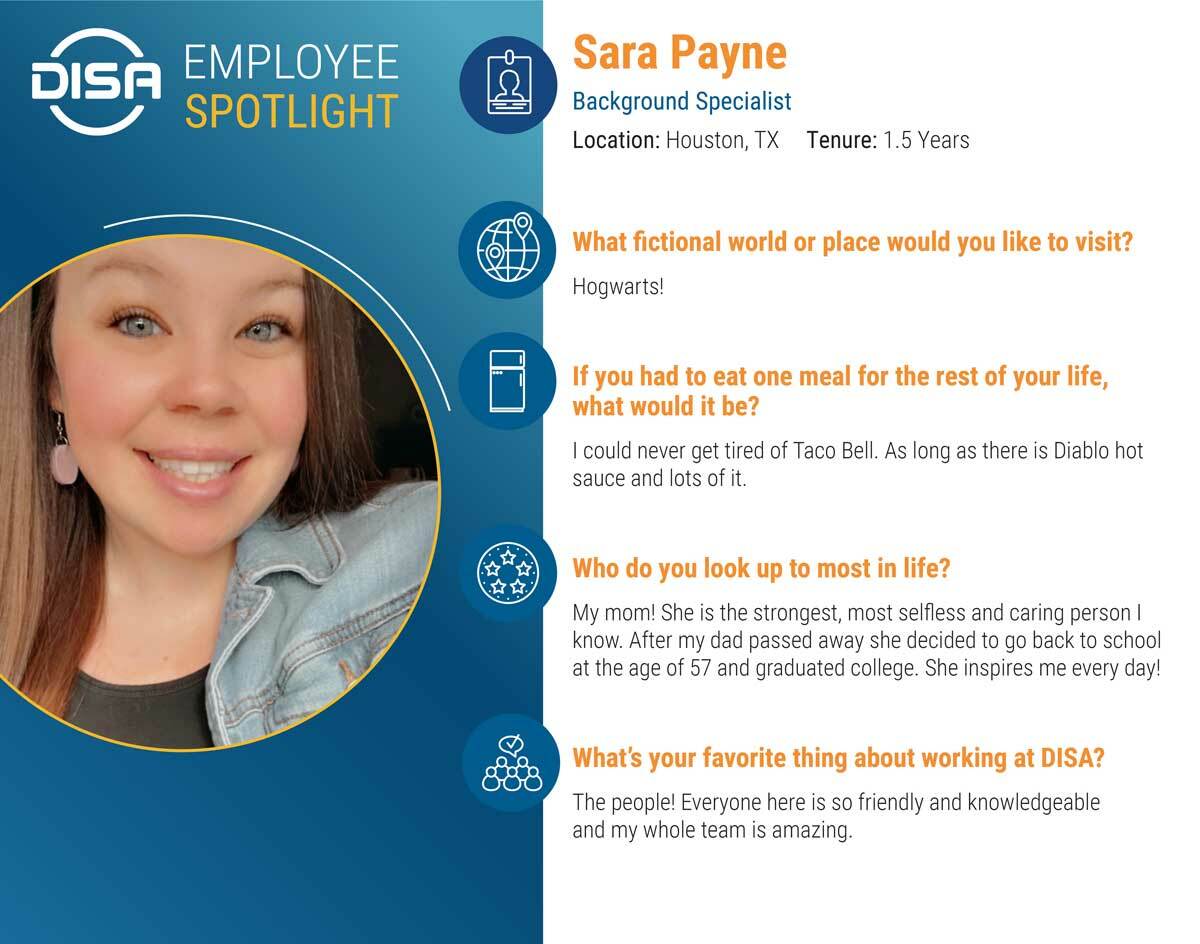 16 Employee Spotlight Sara Payne