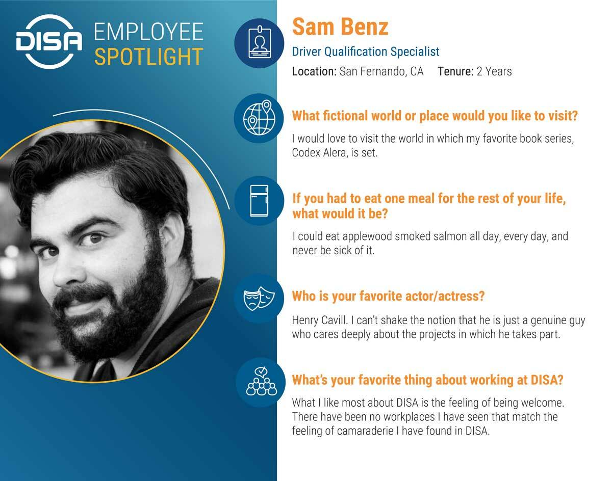 19 Employee Spotlight Sam Benz